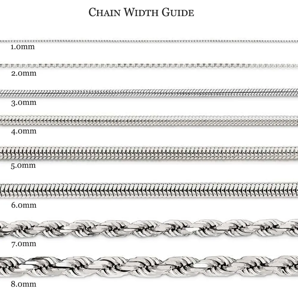 1.3mm, 14k Yellow Gold, Solid Franco Chain Bracelet