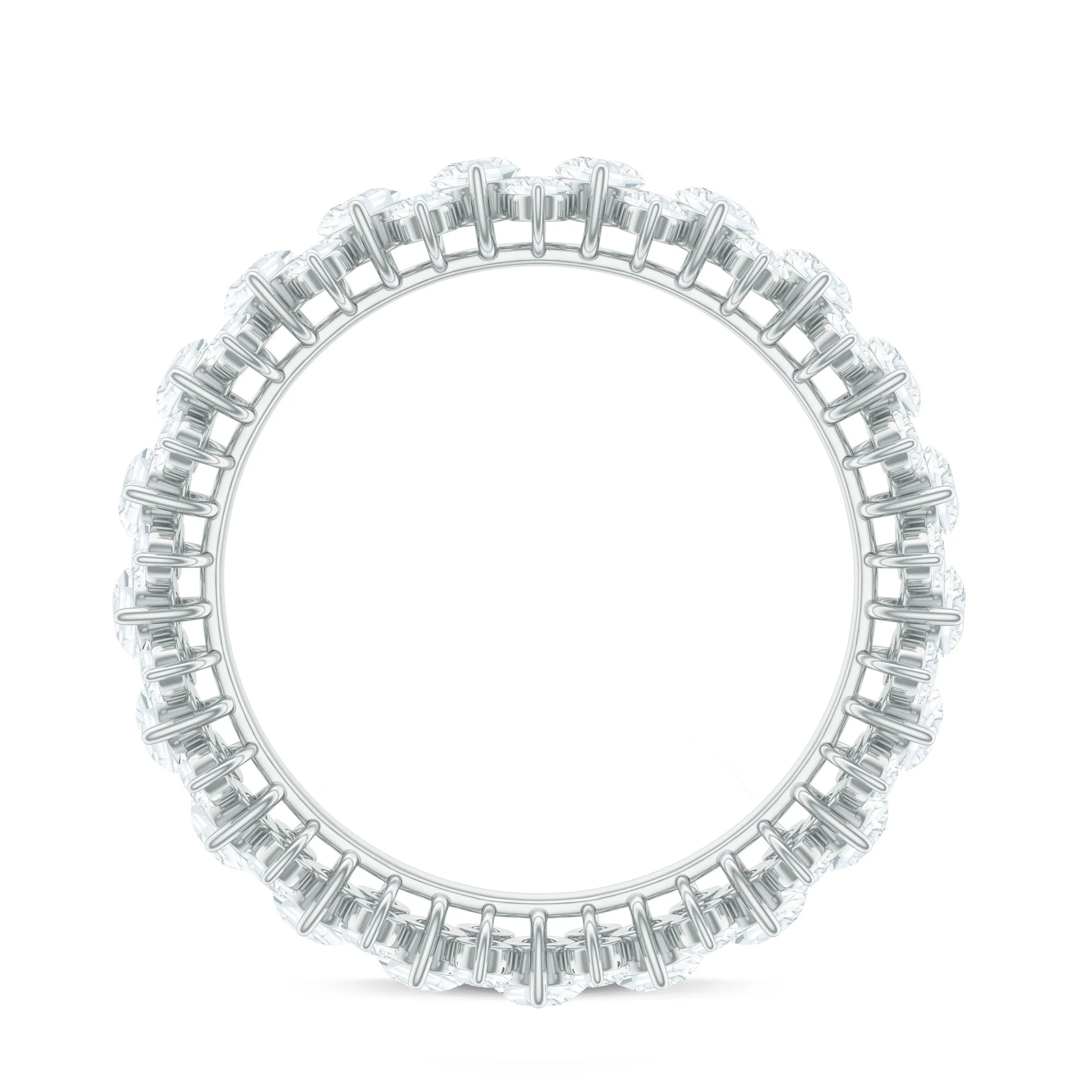 3.50 CT Prong Set Simulated Diamond Full Eternity Band Ring