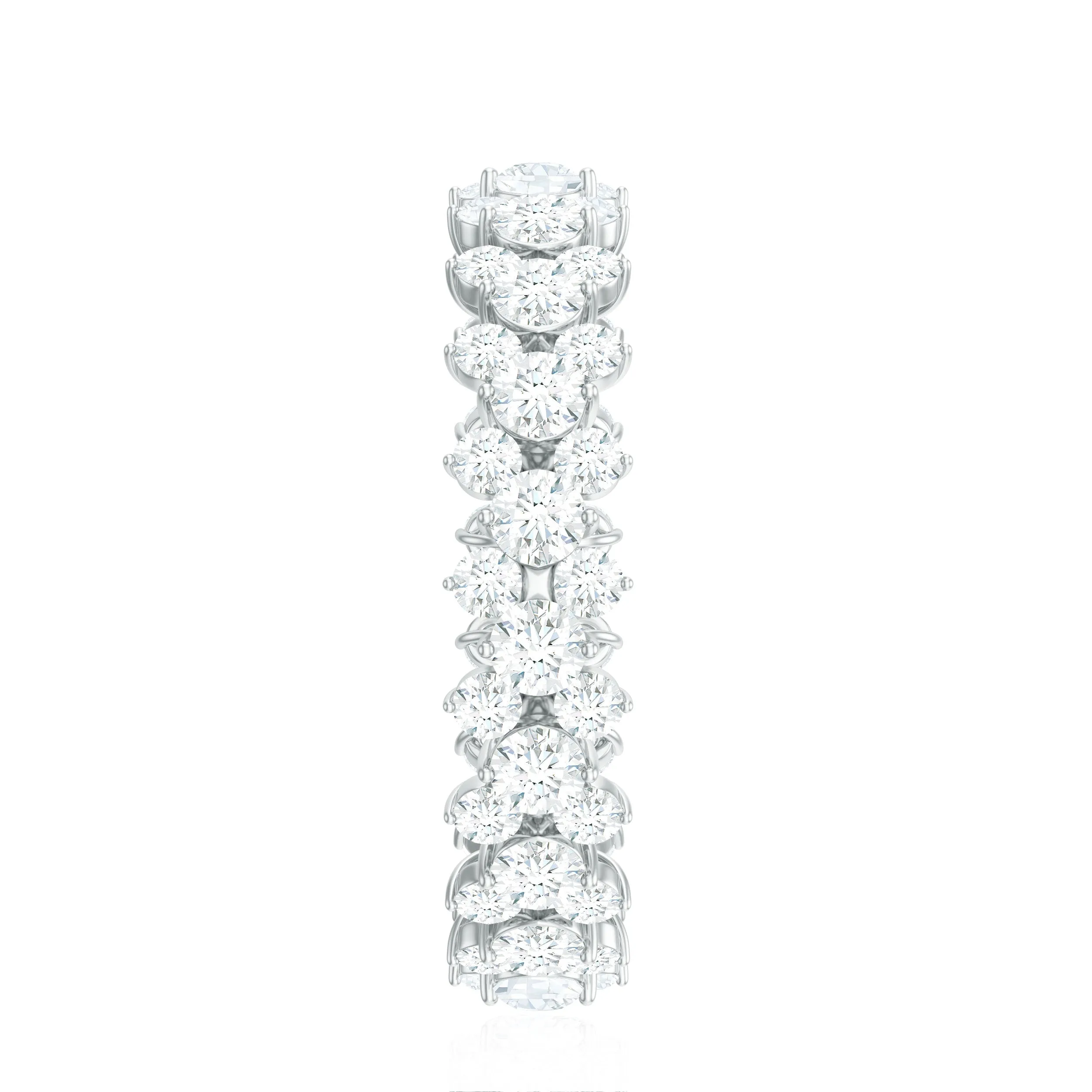 3.50 CT Prong Set Simulated Diamond Full Eternity Band Ring
