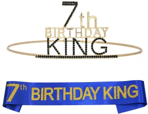 7th Birthday Crown for Boy, 7th Birthday Gift, 7 Birthday Decorations, 7th Birthday Gifts