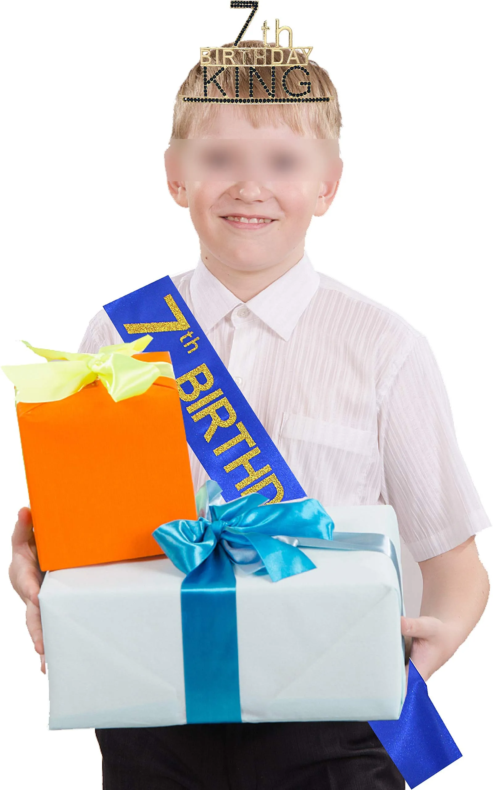 7th Birthday Crown for Boy, 7th Birthday Gift, 7 Birthday Decorations, 7th Birthday Gifts