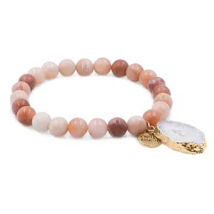 Agate Collection - Old Rose Bracelet 8mm (Wholesale)