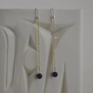 Amethyst Drop w SS hook