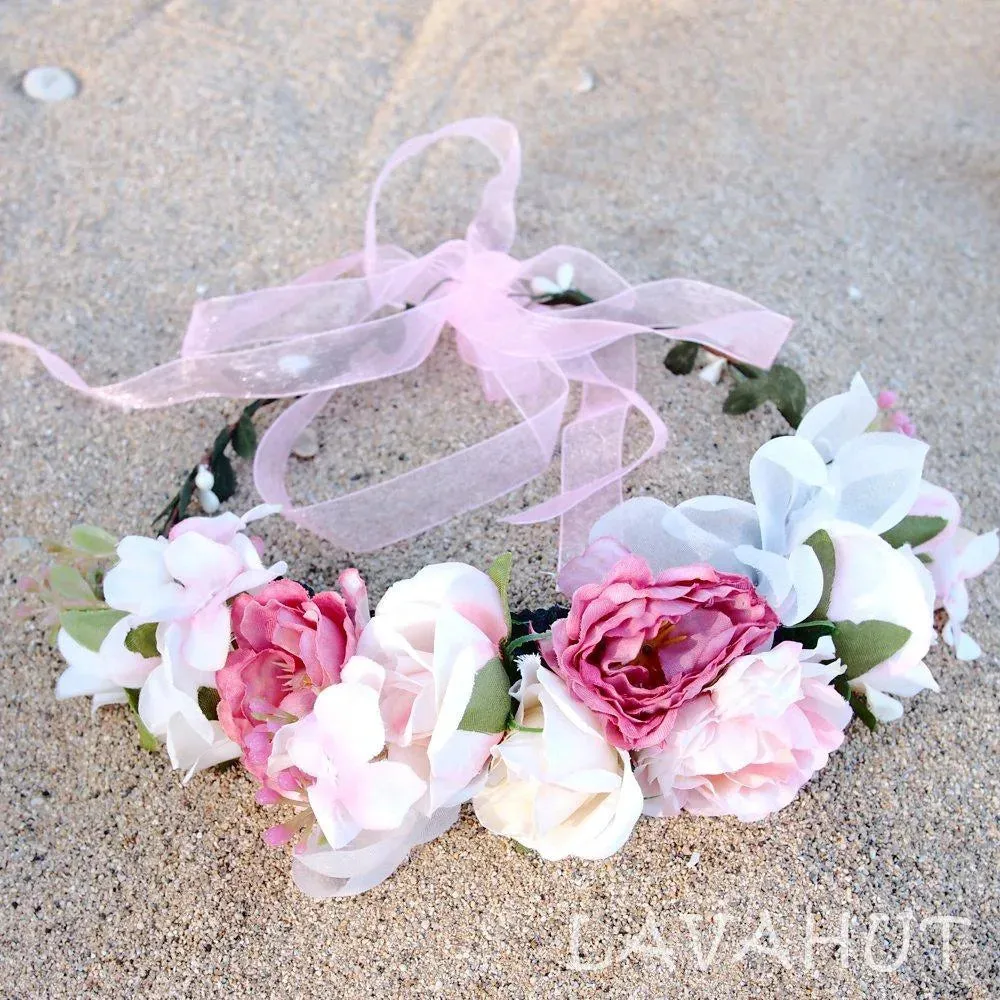 Angelic Blush Flower Crown