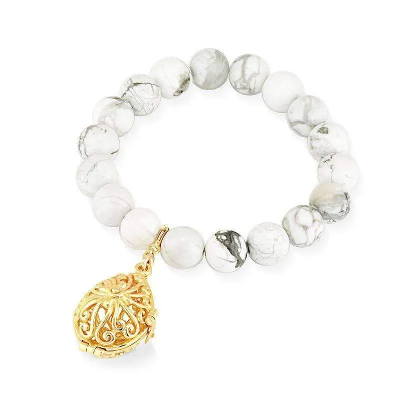 Bead Perfumed Bracelet - Tranquility Gold
