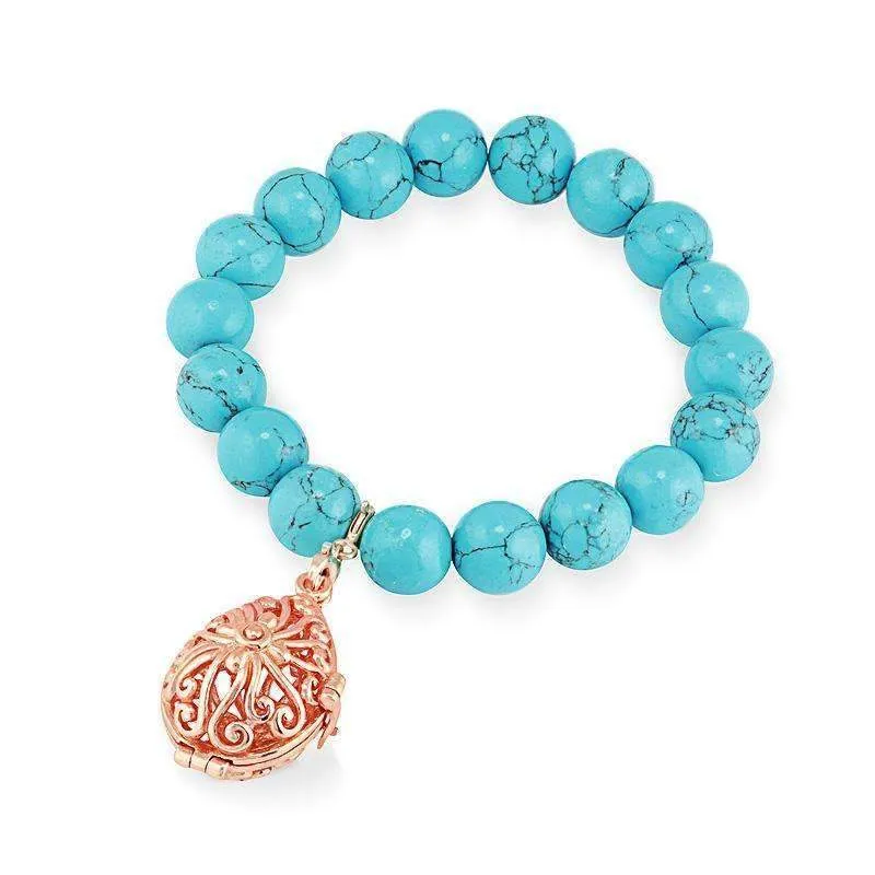 Bead Perfumed Bracelet - Tranquility Rose Gold