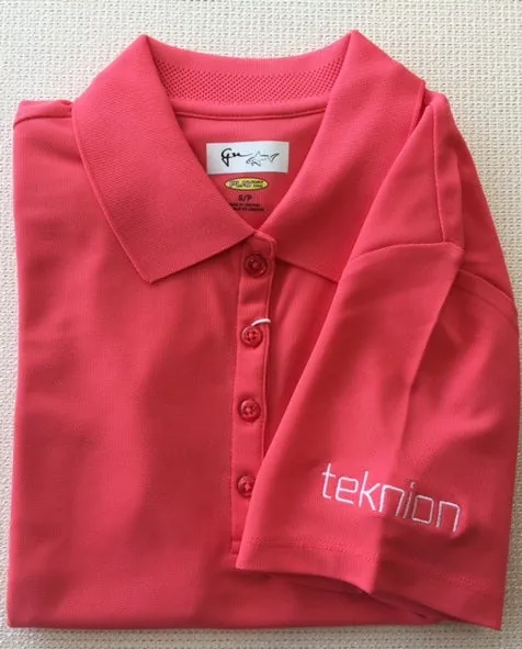 Branded Coral Golf Shirt WomanM