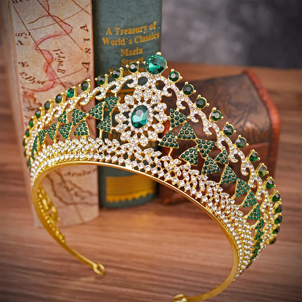 Bridal hair accessories headdress accessories crown exquisite geometric type rhinestone alloy bridal crown
