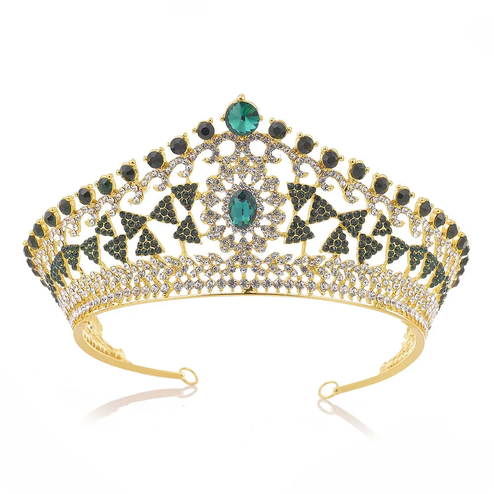 Bridal hair accessories headdress accessories crown exquisite geometric type rhinestone alloy bridal crown