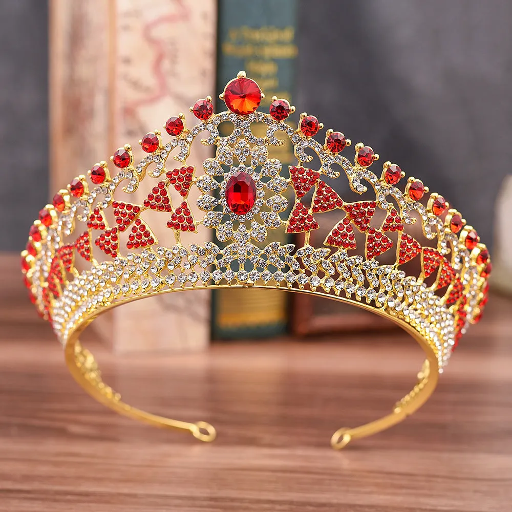 Bridal hair accessories headdress accessories crown exquisite geometric type rhinestone alloy bridal crown