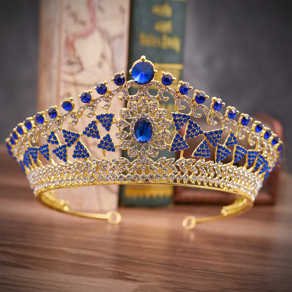 Bridal hair accessories headdress accessories crown exquisite geometric type rhinestone alloy bridal crown