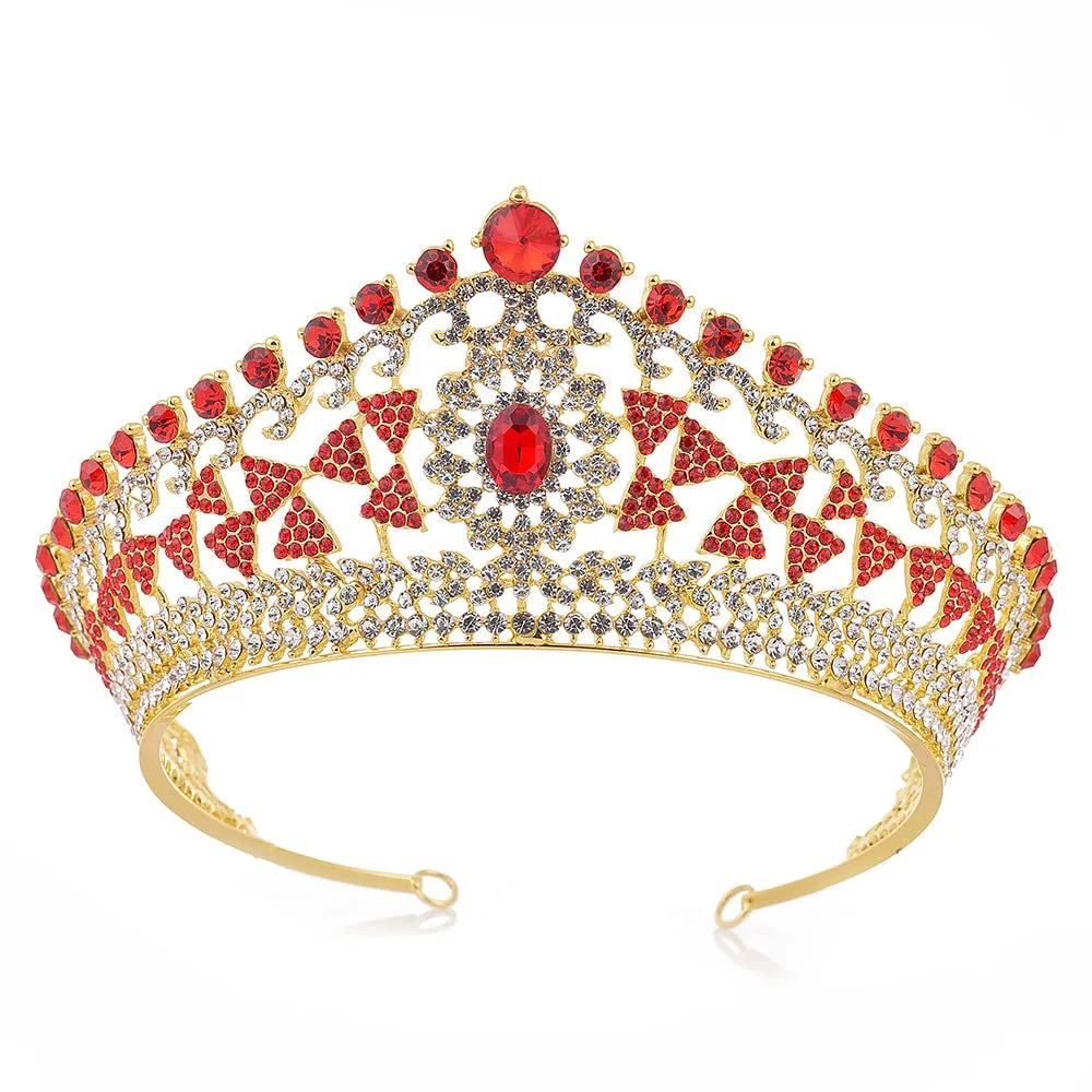 Bridal hair accessories headdress accessories crown exquisite geometric type rhinestone alloy bridal crown