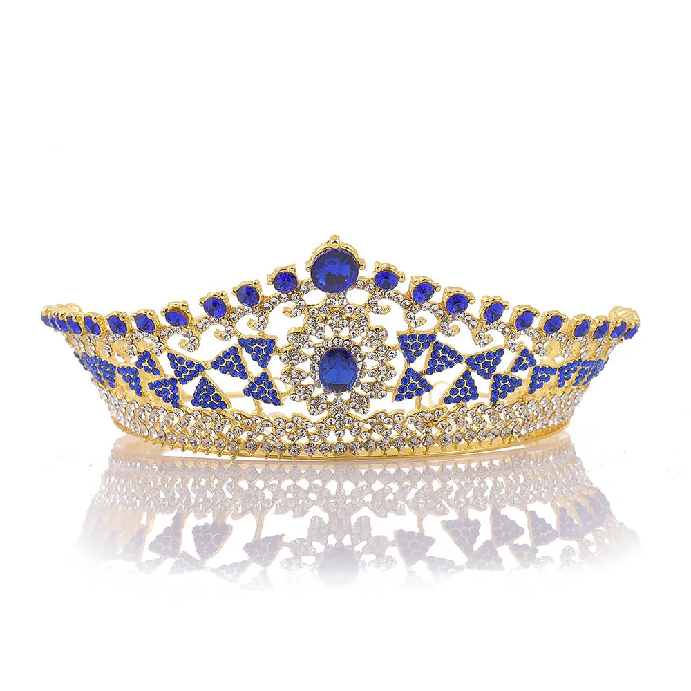 Bridal hair accessories headdress accessories crown exquisite geometric type rhinestone alloy bridal crown