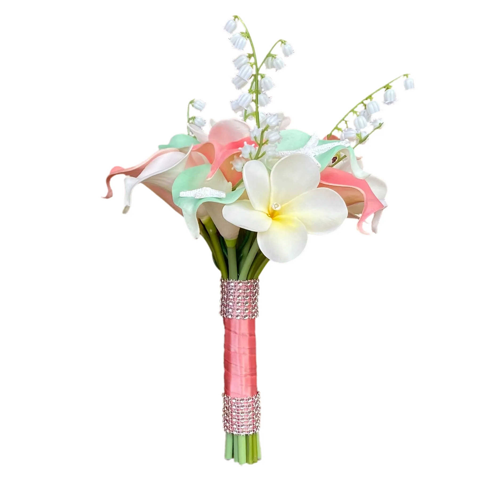 Bridesmaid Beach Wedding Bouquets Fake Calla Lilies Starfish