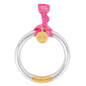 BuDhaGirl SILVER TZUBBIE ALL WEATHER BANGLE® (AWB®) - SERENITY PRAYER