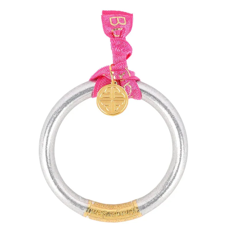 BuDhaGirl SILVER TZUBBIE ALL WEATHER BANGLE® (AWB®) - SERENITY PRAYER