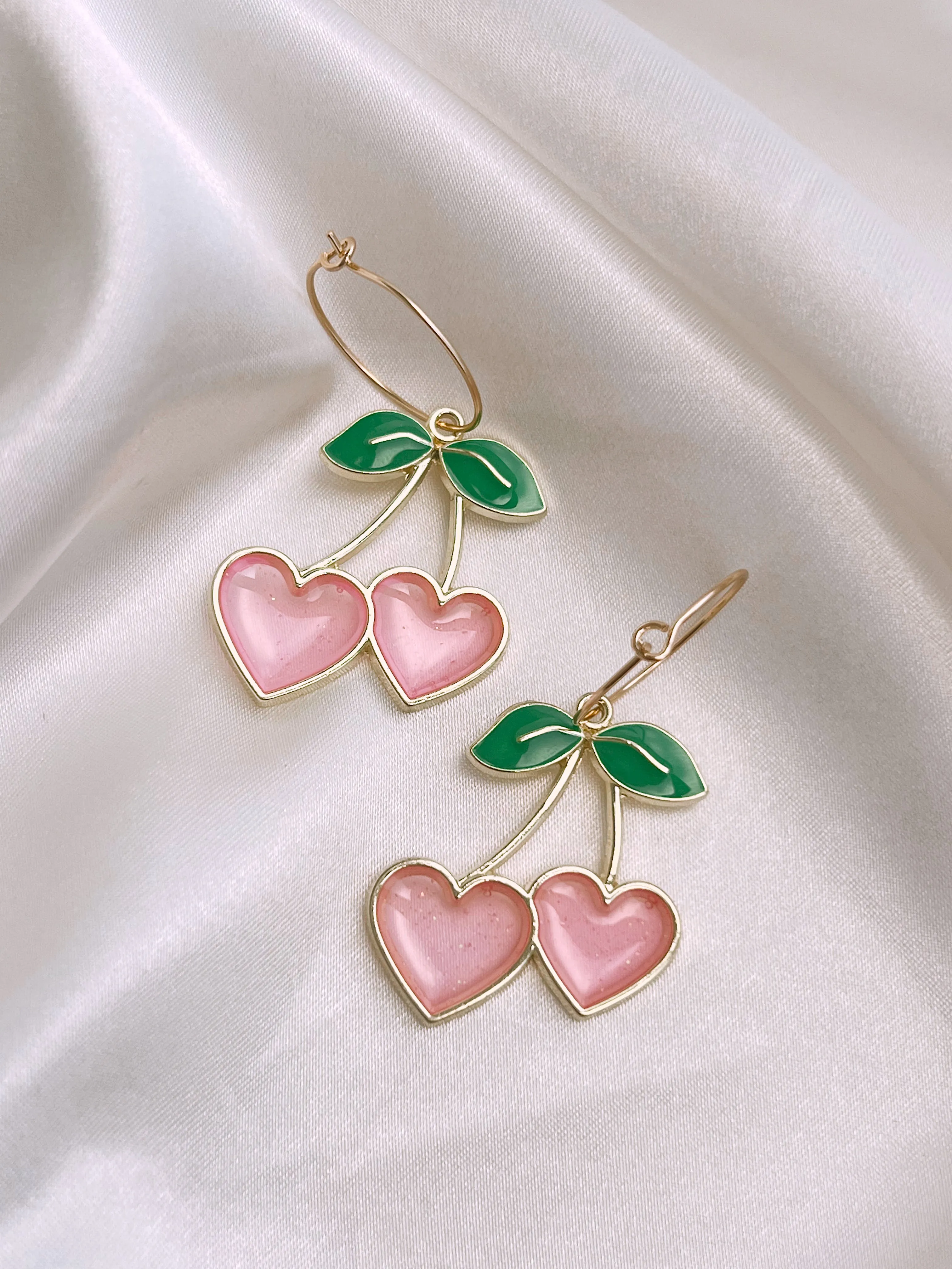 Cherry Heart Hoops