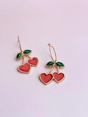 Cherry Heart Hoops