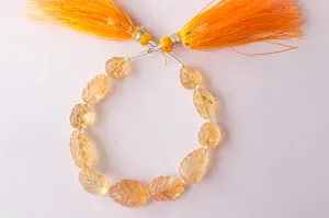 Citrine Gemstone Carving Tumble Beads