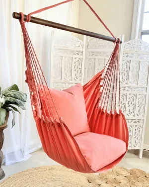 Classic Coral Pink Hammock Chair Swing | CORAL PINK