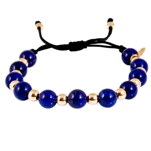 Collection Various Bracelet Gold, Lapis lazuli