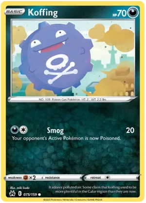 [Collector Troves] Pokemon Sword & Shield Crown Zenith Koffing Card