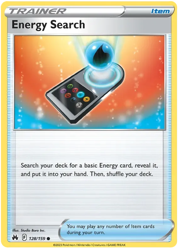 [Collector Troves] Pokemon Sword & Shield Crown Zenith Trainer Energy Search Card