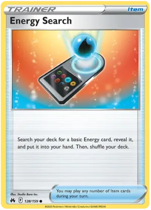 [Collector Troves] Pokemon Sword & Shield Crown Zenith Trainer Energy Search Card