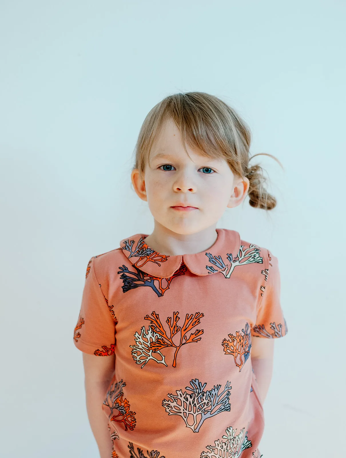 Coral T-shirt with Collar (1-2, 4-6, and 6-8 left)