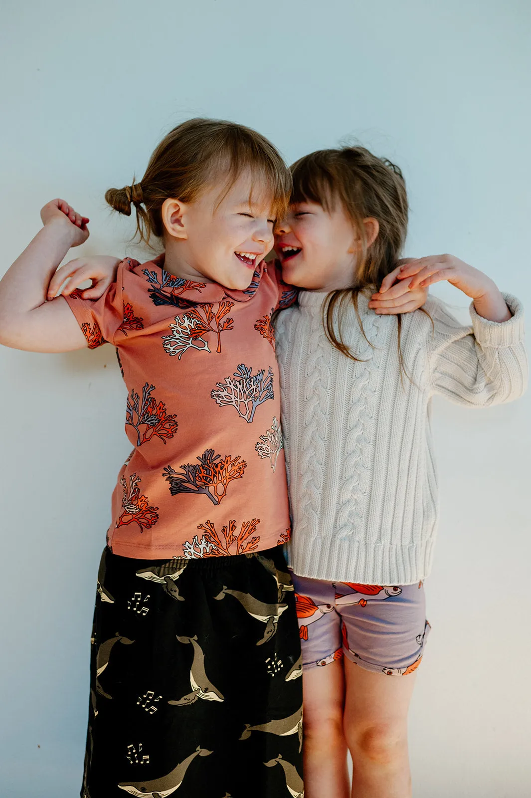 Coral T-shirt with Collar (1-2, 4-6, and 6-8 left)