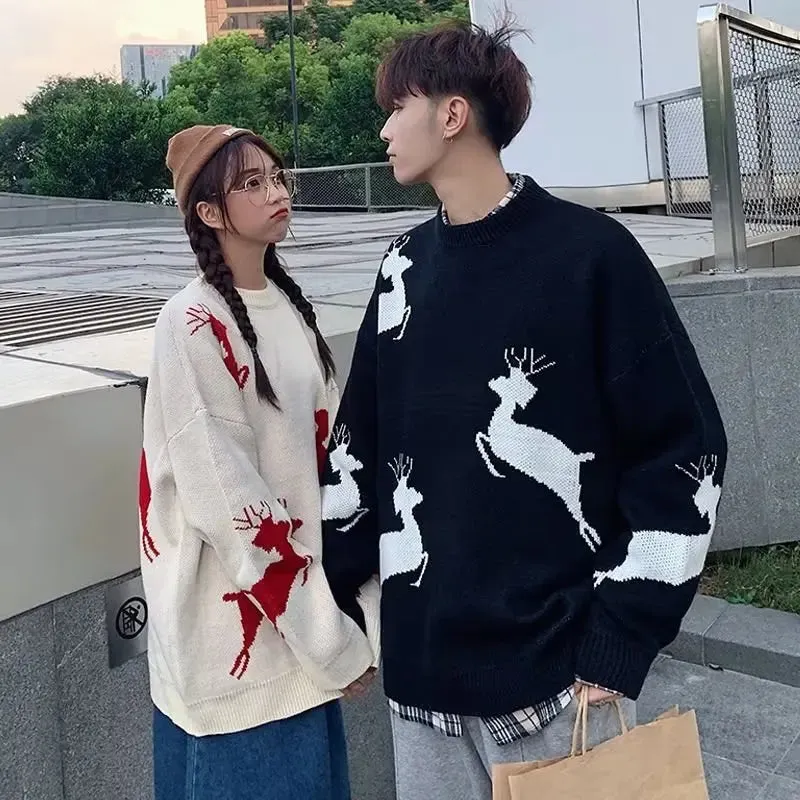 Couples Reindeer Christmas Sweater