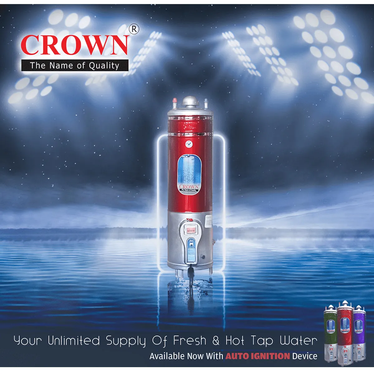 Crown Appliances 30 Gallon (10X14) Gas Geyser