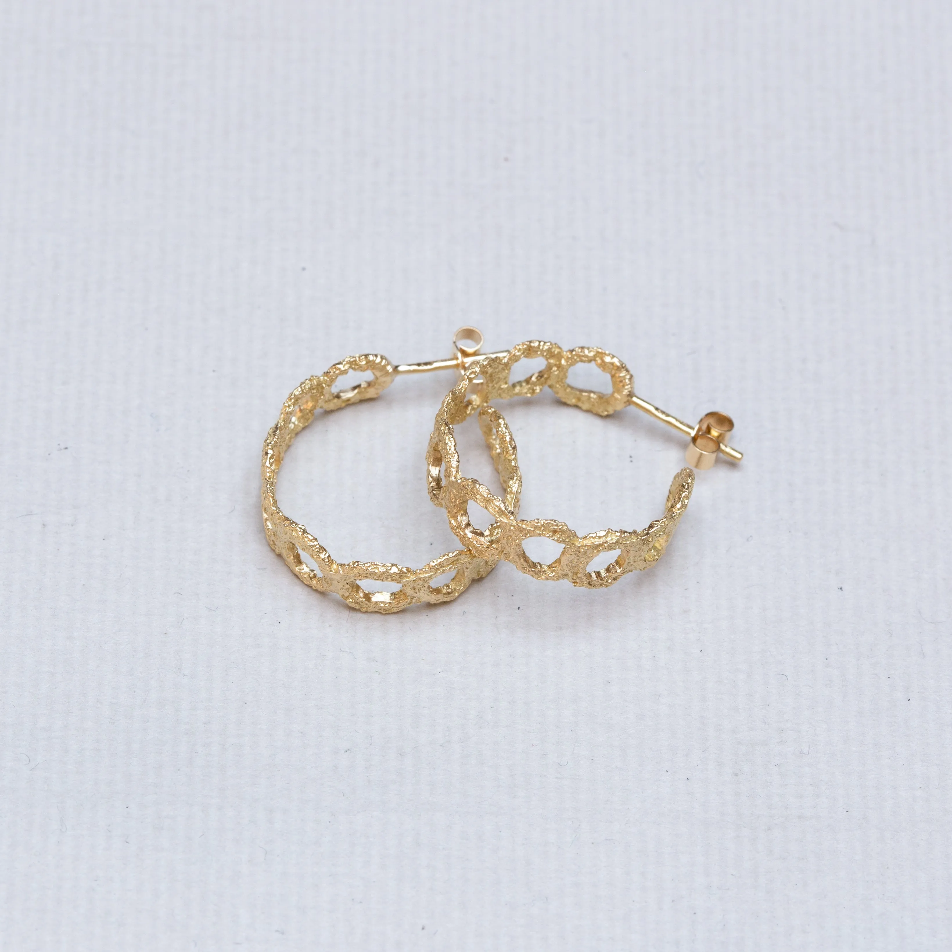 Crown Hoop Earrings