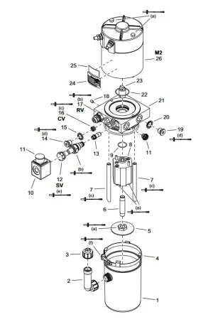 Crown WP 3000 Hydraulic Tank 0.7L 151857