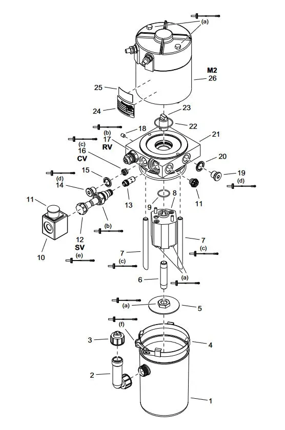 Crown WP 3000 Hydraulic Tank 0.7L 151857