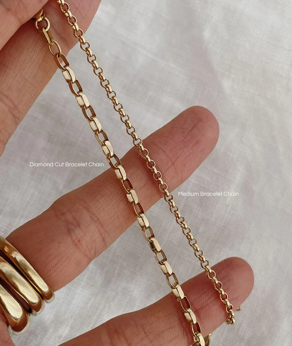 Diamond Cut Bracelet Chain