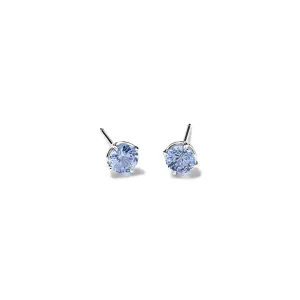 Finita Stud Earrings 18ct White Gold - Pale Sapphire
