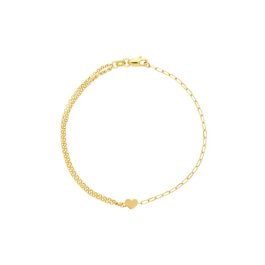 Floating Heart Bracelet