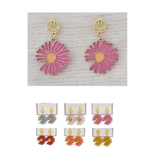 Flower Dangle Earrings 2836 (12 units)