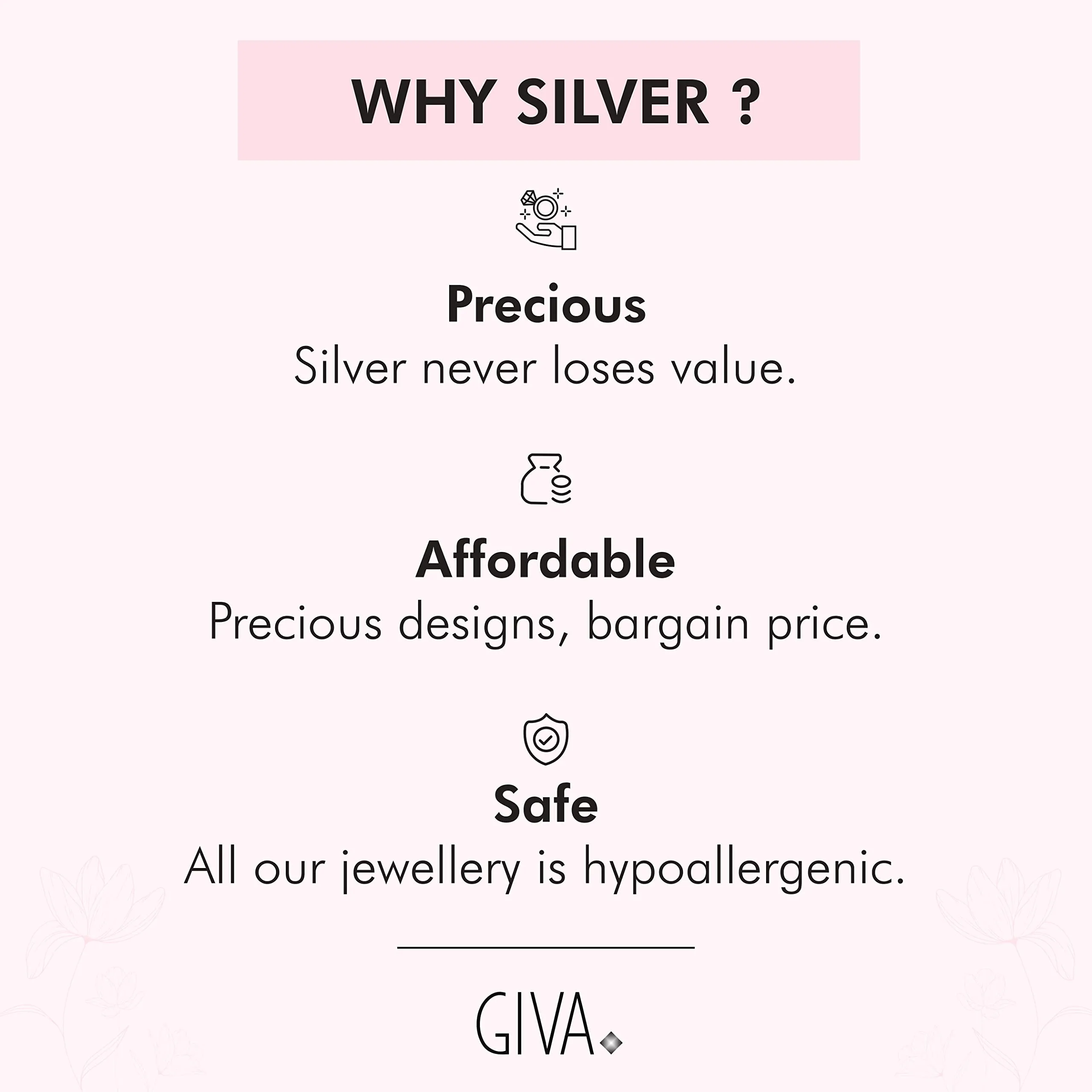 GIVA 925 Sterling Silver Anushka Sharma Falling Dew Necklace with Box Chain |Gifts for Girlfriend, Gifts for Women & Girls| With Certificate of Authenticity and 925 Stamp | 6 Month Warranty*