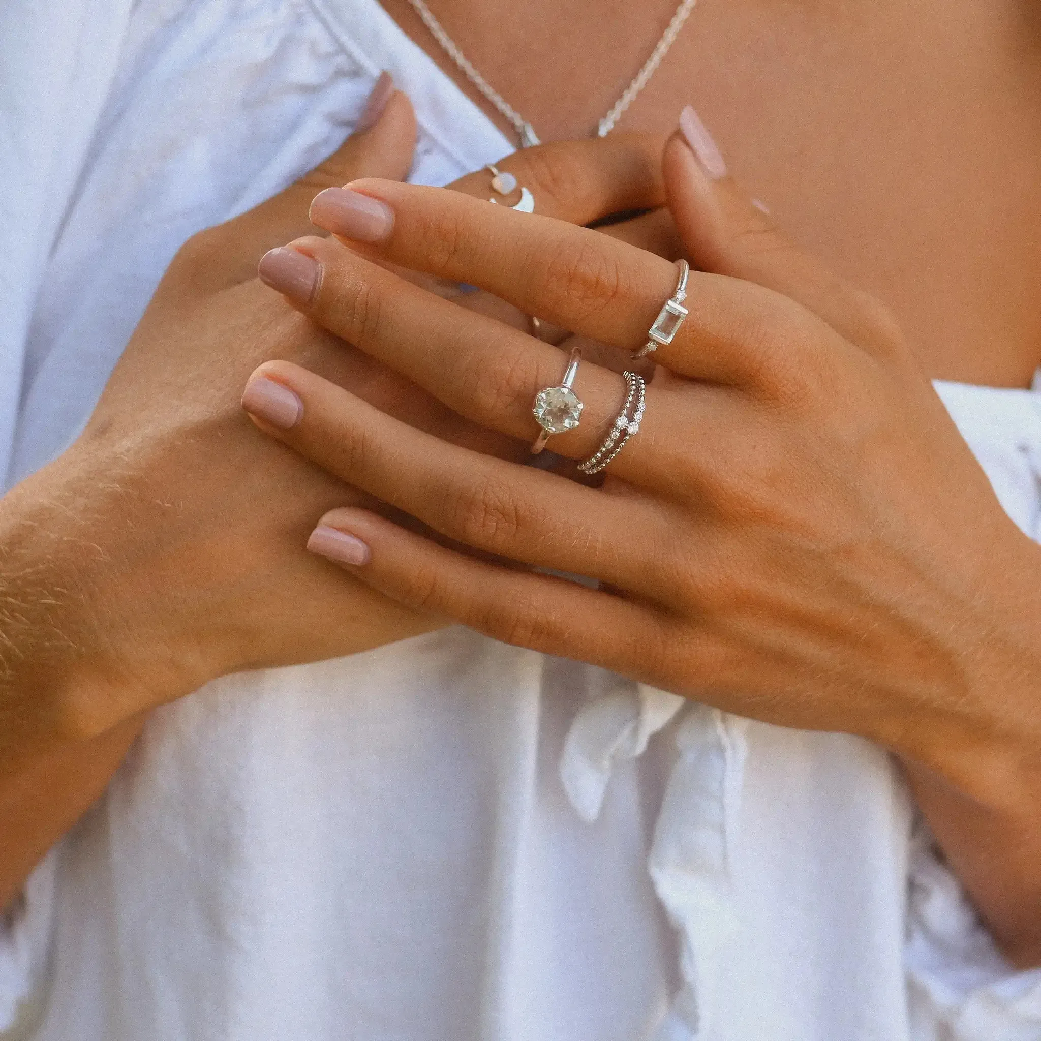 Green Amethyst Ring