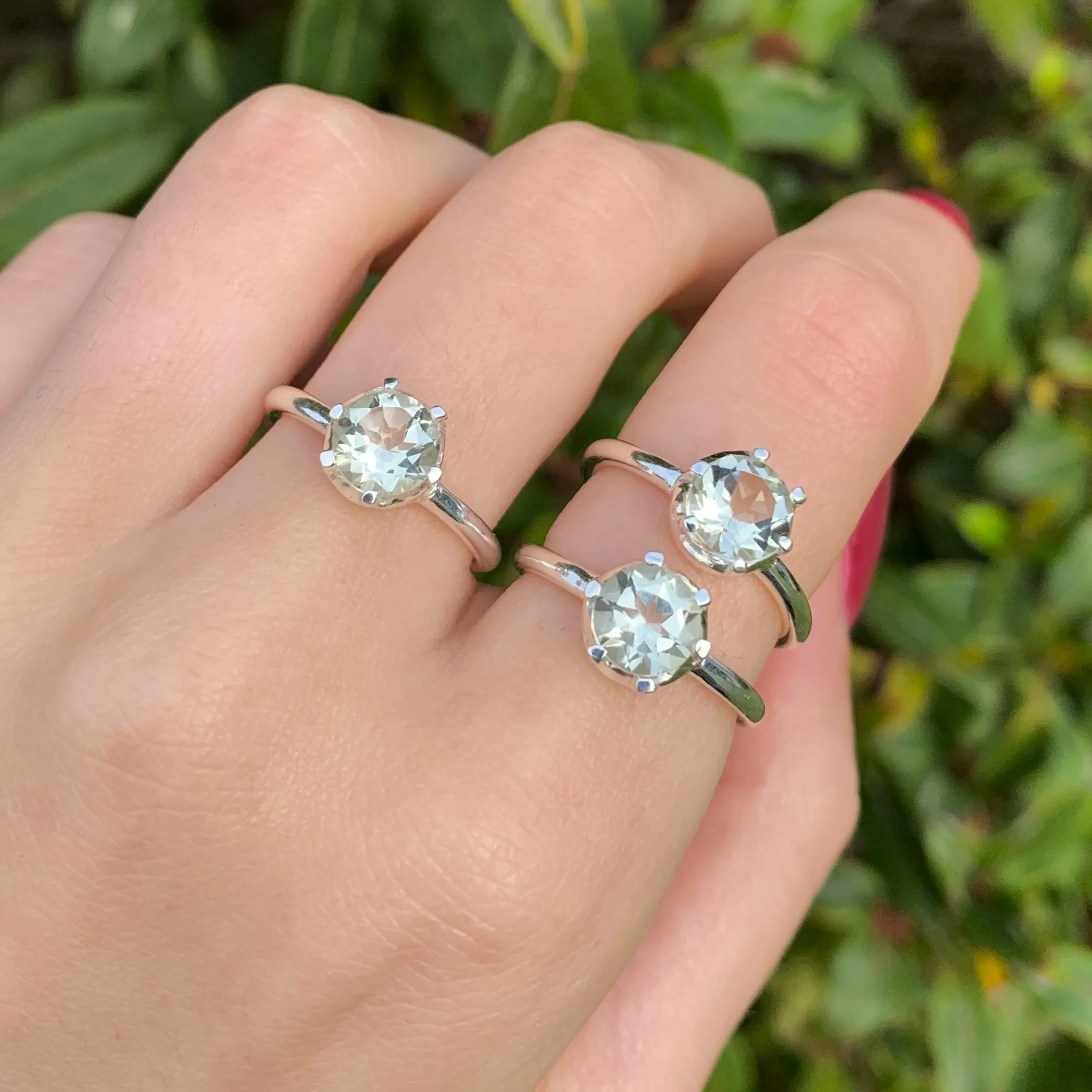 Green Amethyst Ring