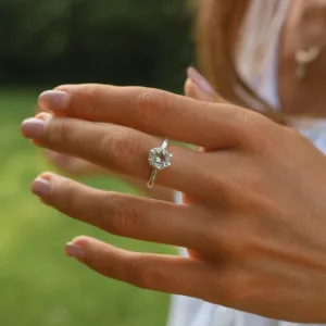 Green Amethyst Ring