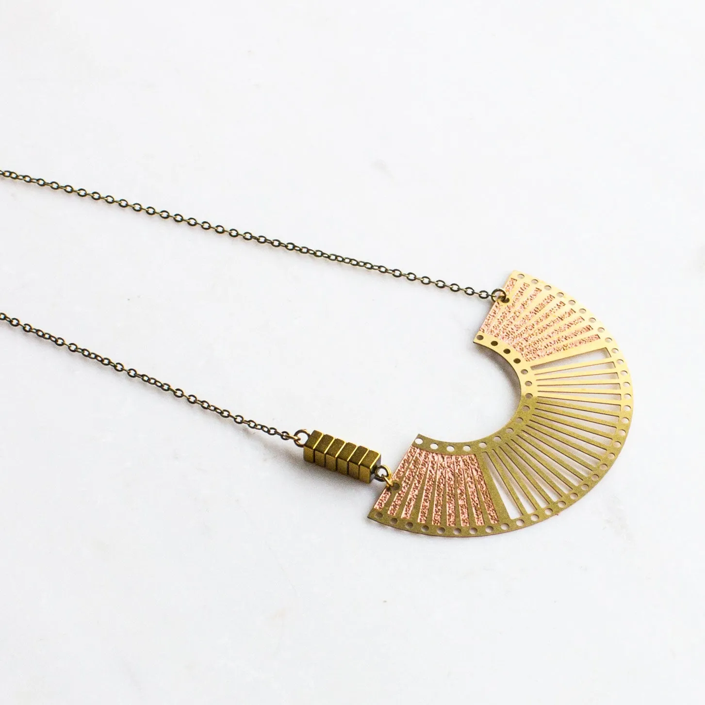 Half Circle Statement Necklace