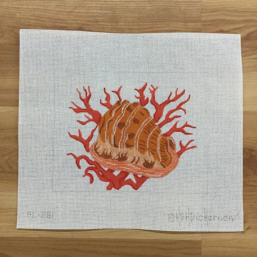 Helmet Shell with Coral Canvas