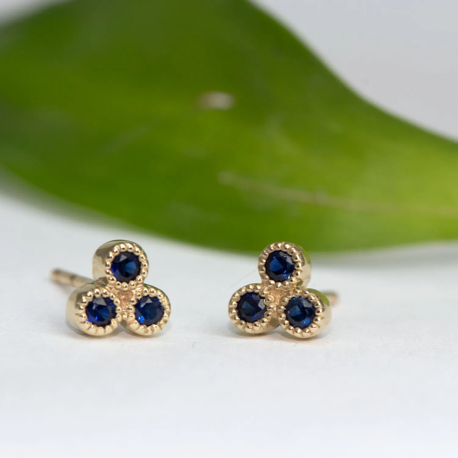 Henrietta Gold Earring Sapphire