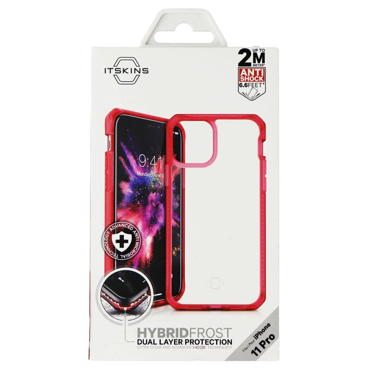 ITSKINS Hybrid Frost Case for Apple iPhone 11 Pro - Coral and Transparent