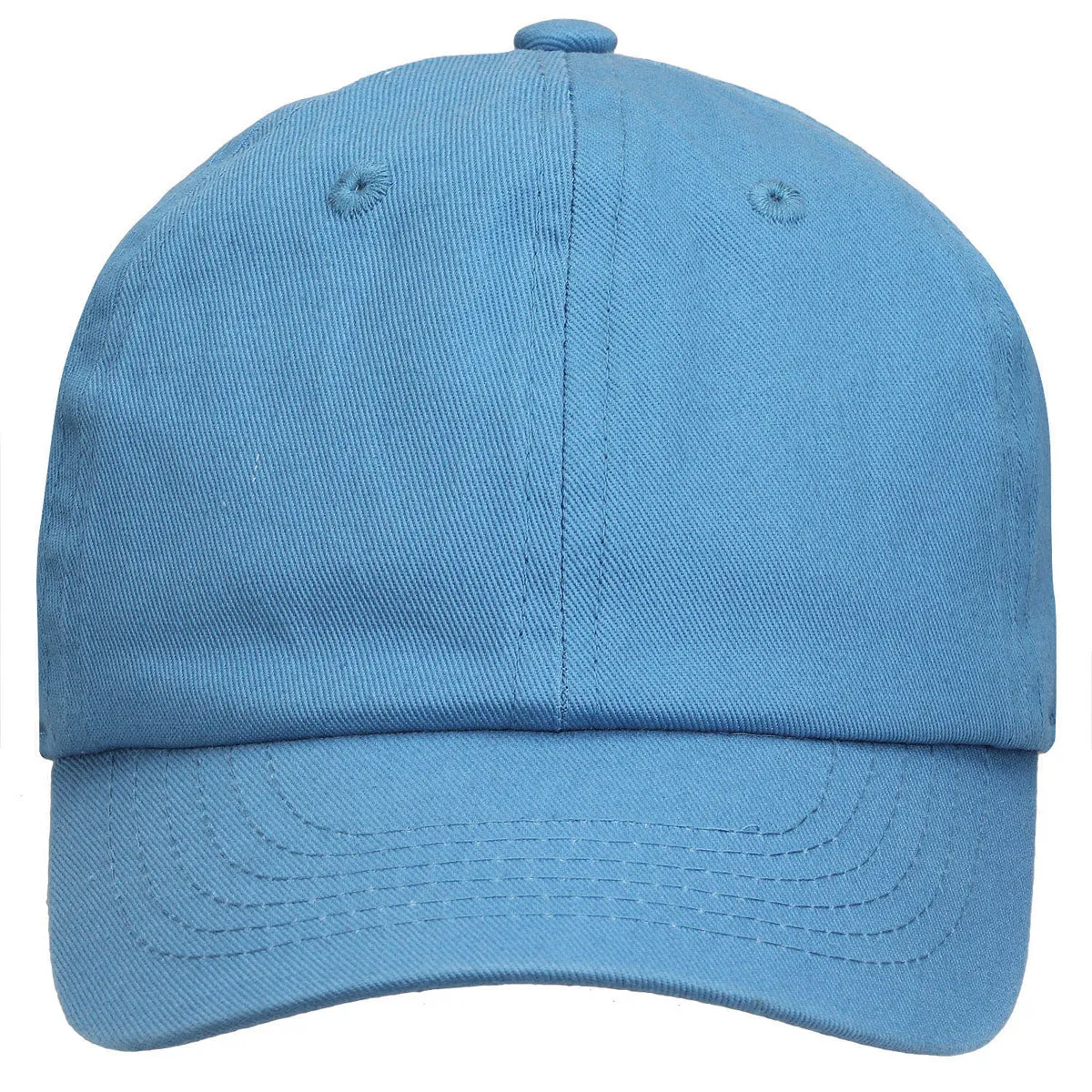 Kids Baseball Cap Cotton Adjustable Size - Sky Blue