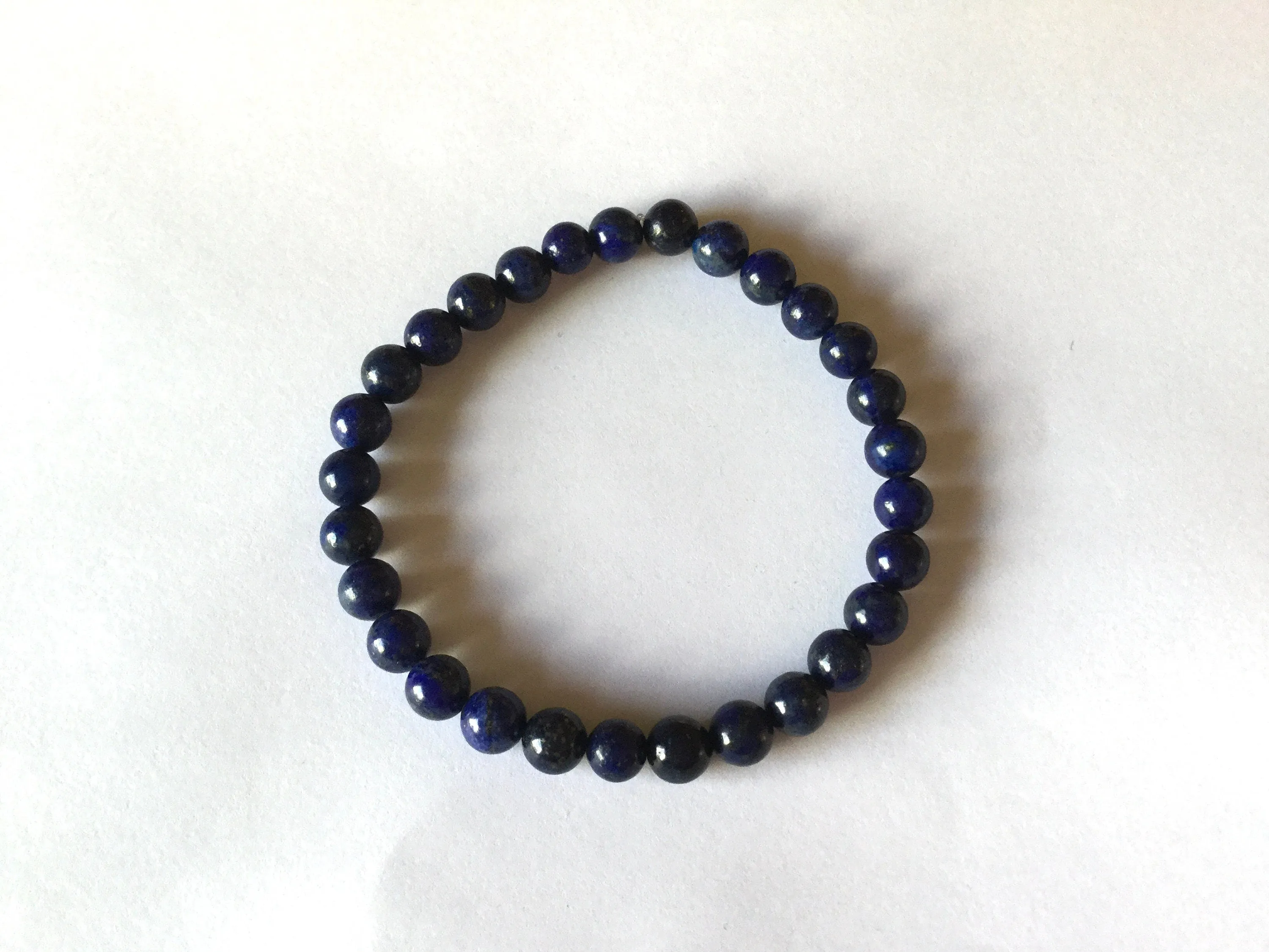 Lapis Lazuli Stones “ Deep Blue’, Healing Bracelet..