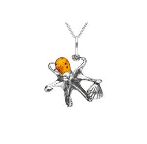 MILENA Baltic Amber Octopus Necklace